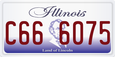 IL license plate C666075