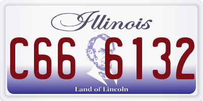 IL license plate C666132