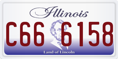 IL license plate C666158