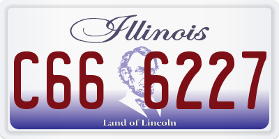 IL license plate C666227