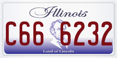 IL license plate C666232