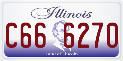 IL license plate C666270