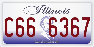 IL license plate C666367