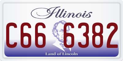 IL license plate C666382