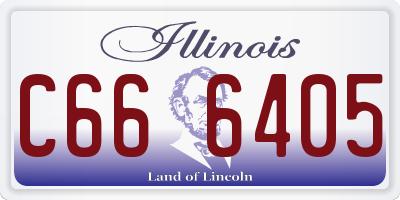 IL license plate C666405