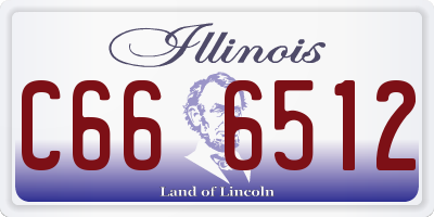 IL license plate C666512