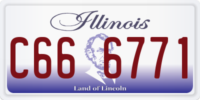 IL license plate C666771