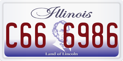 IL license plate C666986