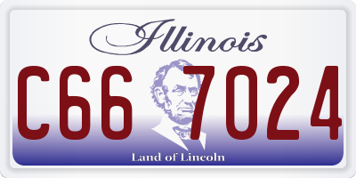 IL license plate C667024