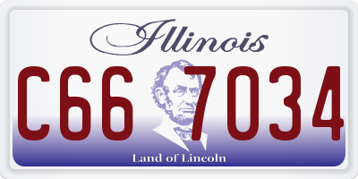 IL license plate C667034