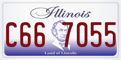 IL license plate C667055