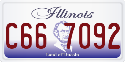 IL license plate C667092