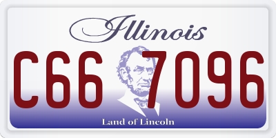 IL license plate C667096