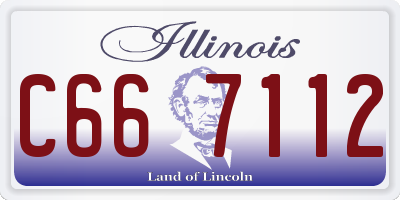 IL license plate C667112