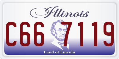 IL license plate C667119