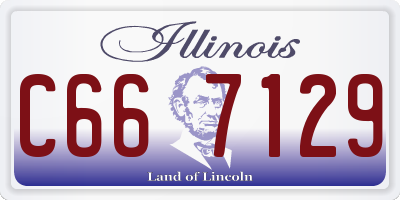 IL license plate C667129