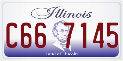 IL license plate C667145