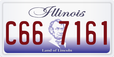 IL license plate C667161