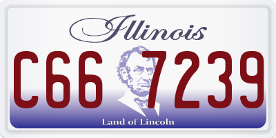 IL license plate C667239