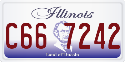 IL license plate C667242