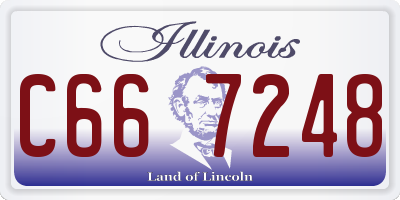 IL license plate C667248
