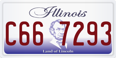 IL license plate C667293
