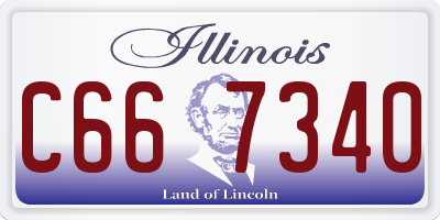 IL license plate C667340