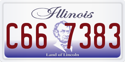 IL license plate C667383