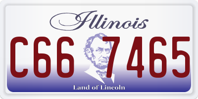 IL license plate C667465