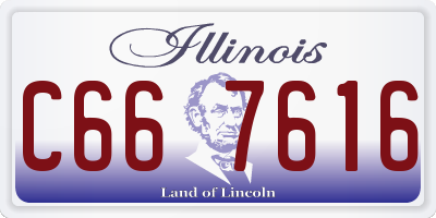 IL license plate C667616
