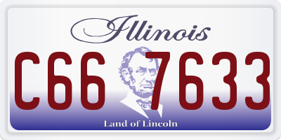 IL license plate C667633
