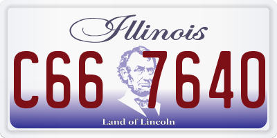 IL license plate C667640