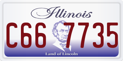 IL license plate C667735