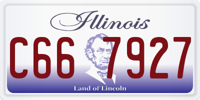 IL license plate C667927