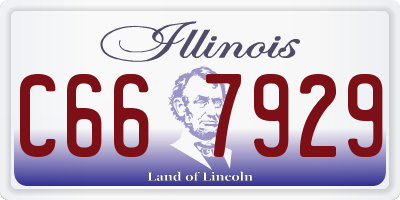 IL license plate C667929