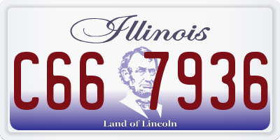 IL license plate C667936