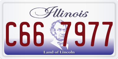 IL license plate C667977