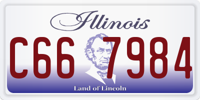 IL license plate C667984