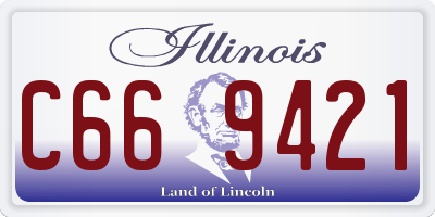 IL license plate C669421