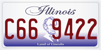 IL license plate C669422