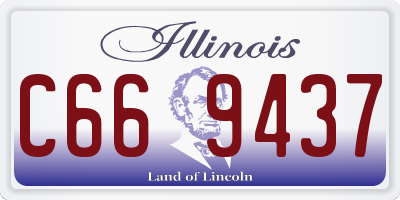 IL license plate C669437