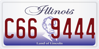 IL license plate C669444
