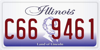 IL license plate C669461