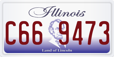 IL license plate C669473