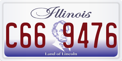 IL license plate C669476