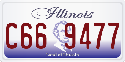 IL license plate C669477