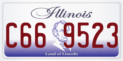 IL license plate C669523