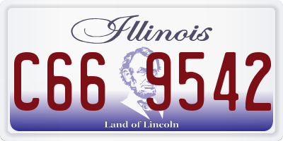 IL license plate C669542