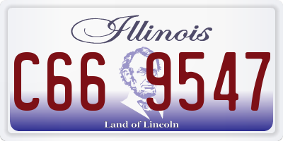 IL license plate C669547
