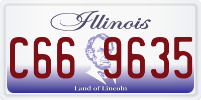 IL license plate C669635